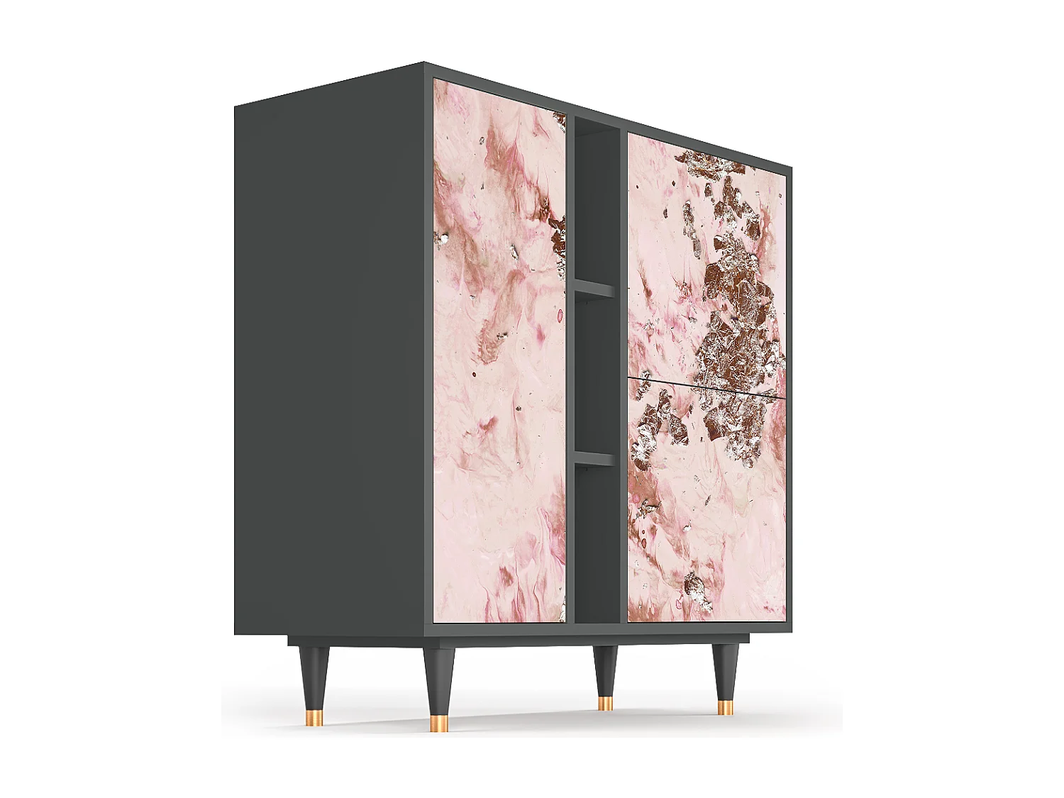 Credenza - 94х96х41 cm - BS5 - Cotton Candy, Antracite