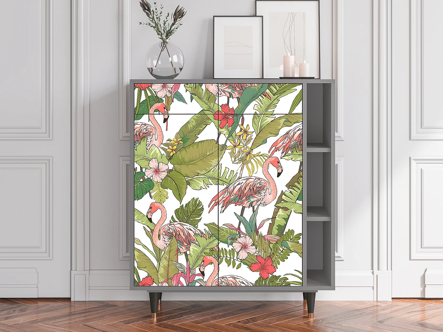 Buffet - 96х110х41 cm - BS6 - Sweet Flamingo, Gris