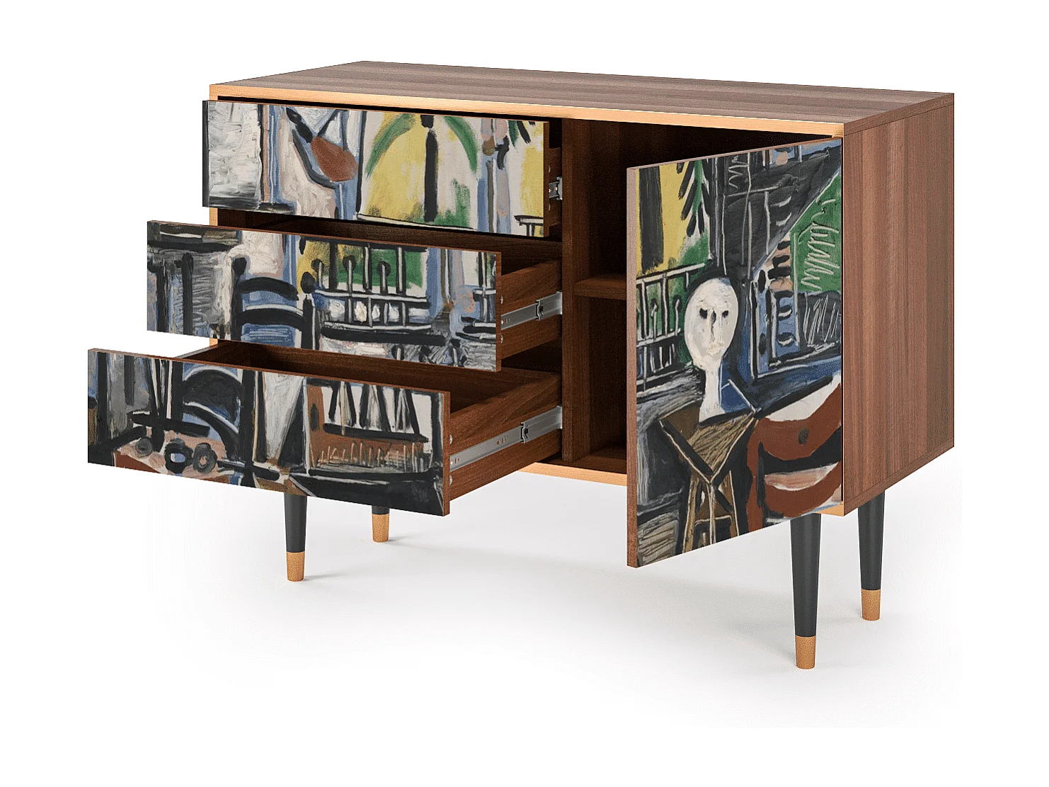 Aparador - 115х84х41 cm - S3 - The Studio , Nogueira