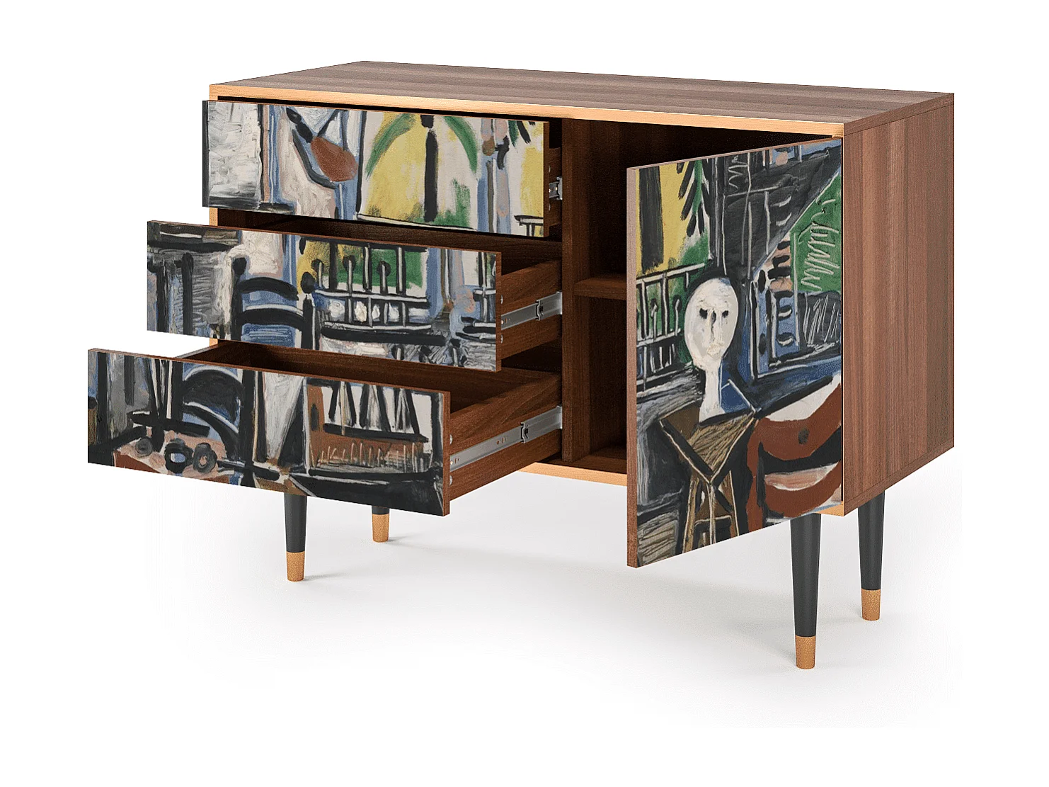 Kredens - 115х84х41 cm - S3 - The Studio , Orzech