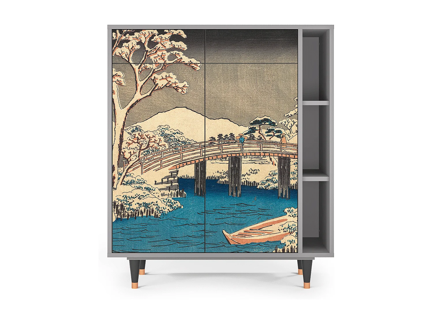 Sideboard - 96х110х41 cm - BS6 - Katabira River, Grau