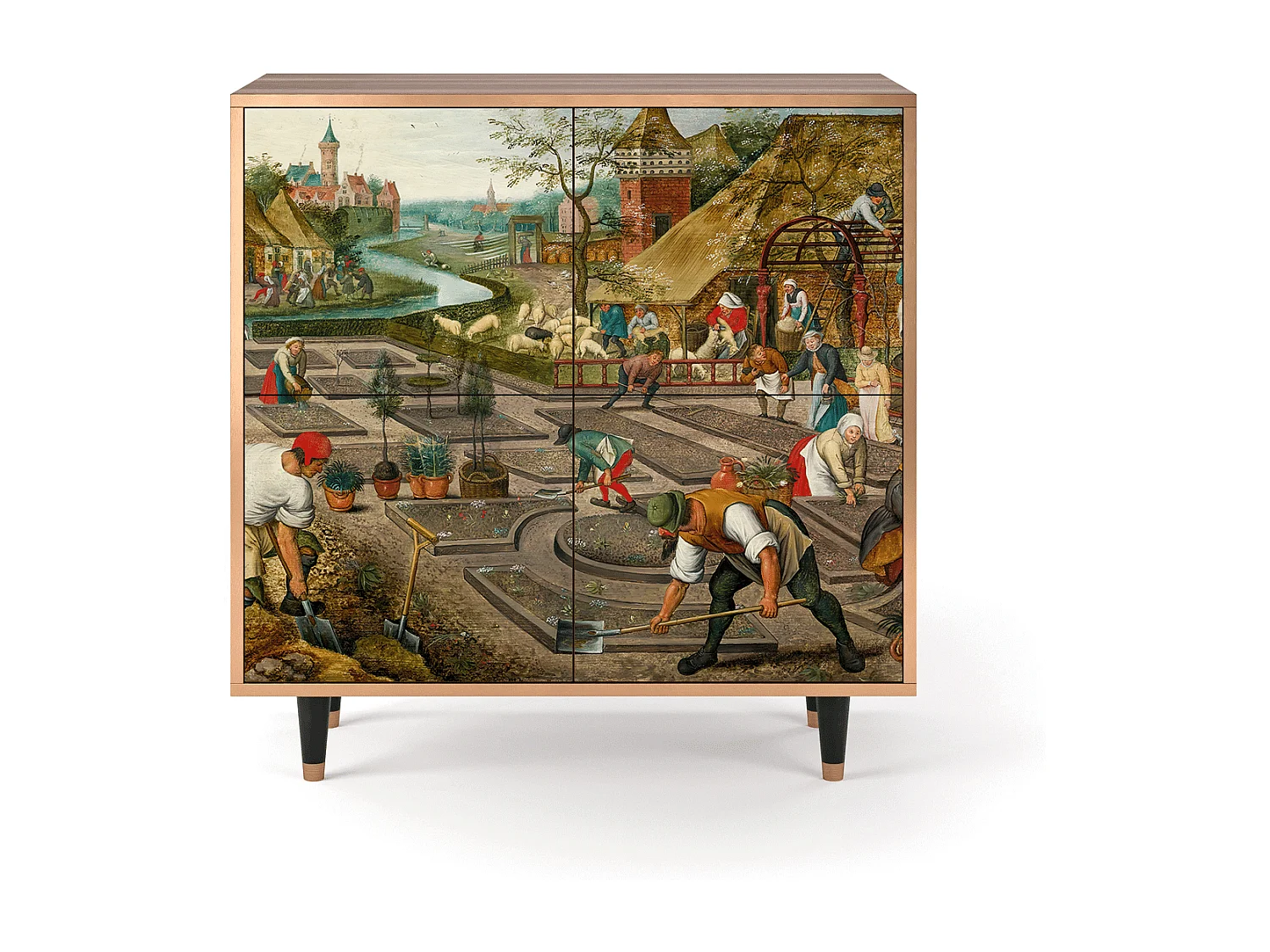 Aparador - 94x96x48 cm - BS3 - The Younger - Spring, Nogueira