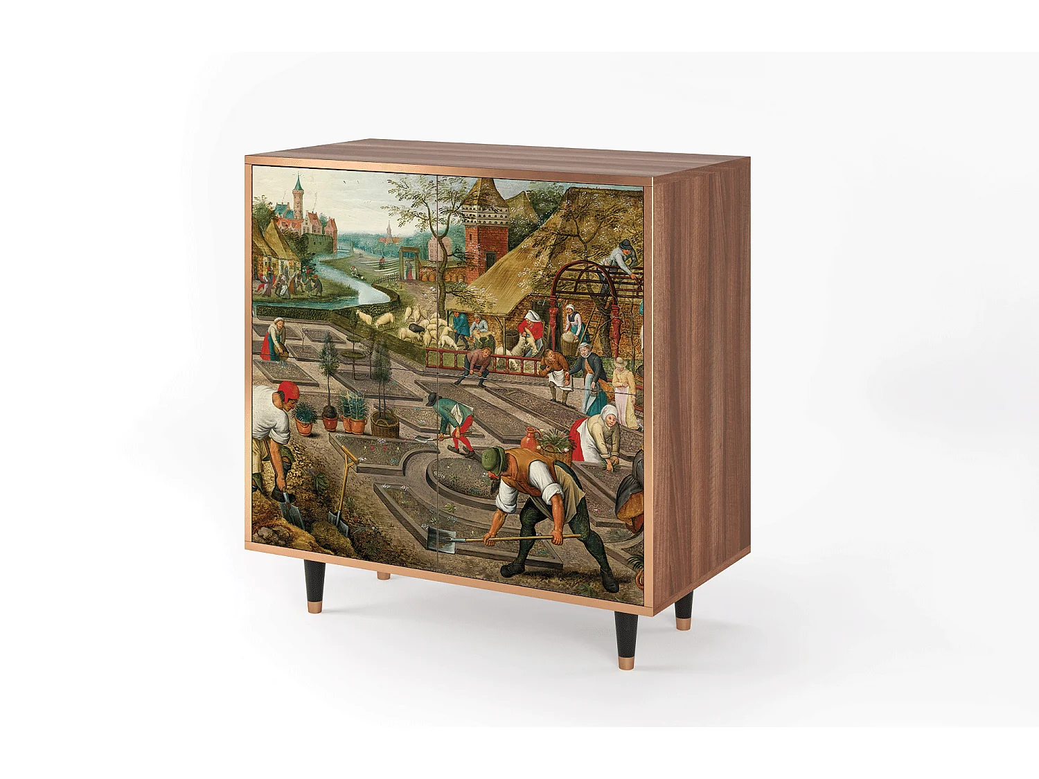 Aparador - 94x96x48 cm - BS3 - The Younger - Spring, Nogueira