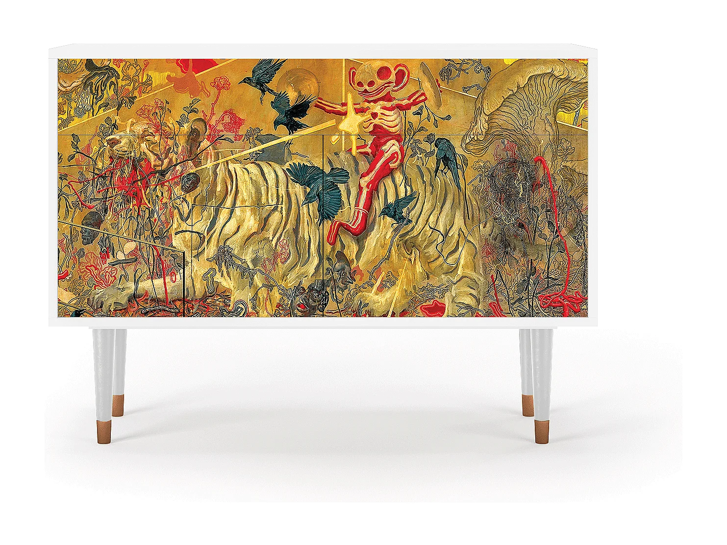 Credenza - 115x85x48 cm - BS4 - Blood by James Jean, Bianco