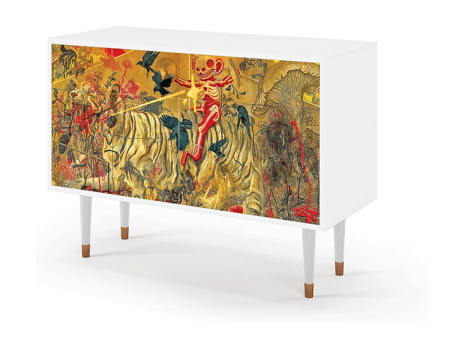 Credenza - 115x85x48 cm - BS4 - Blood by James Jean, Bianco