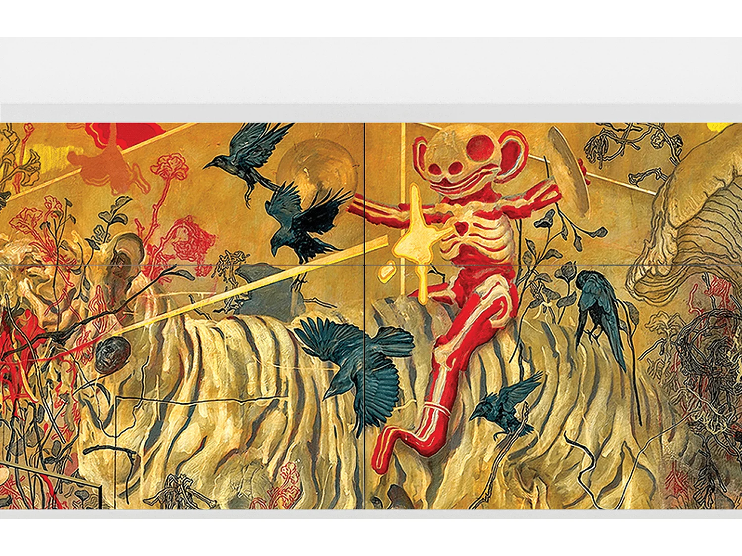 Credenza - 115x85x48 cm - BS4 - Blood by James Jean, Bianco