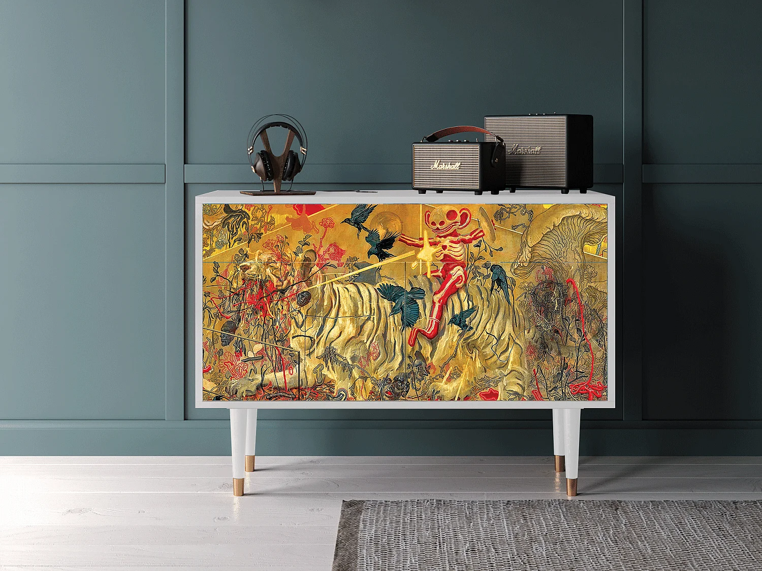 Buffet - 115x85x48 cm - BS4 - Blood by James Jean, Blanc