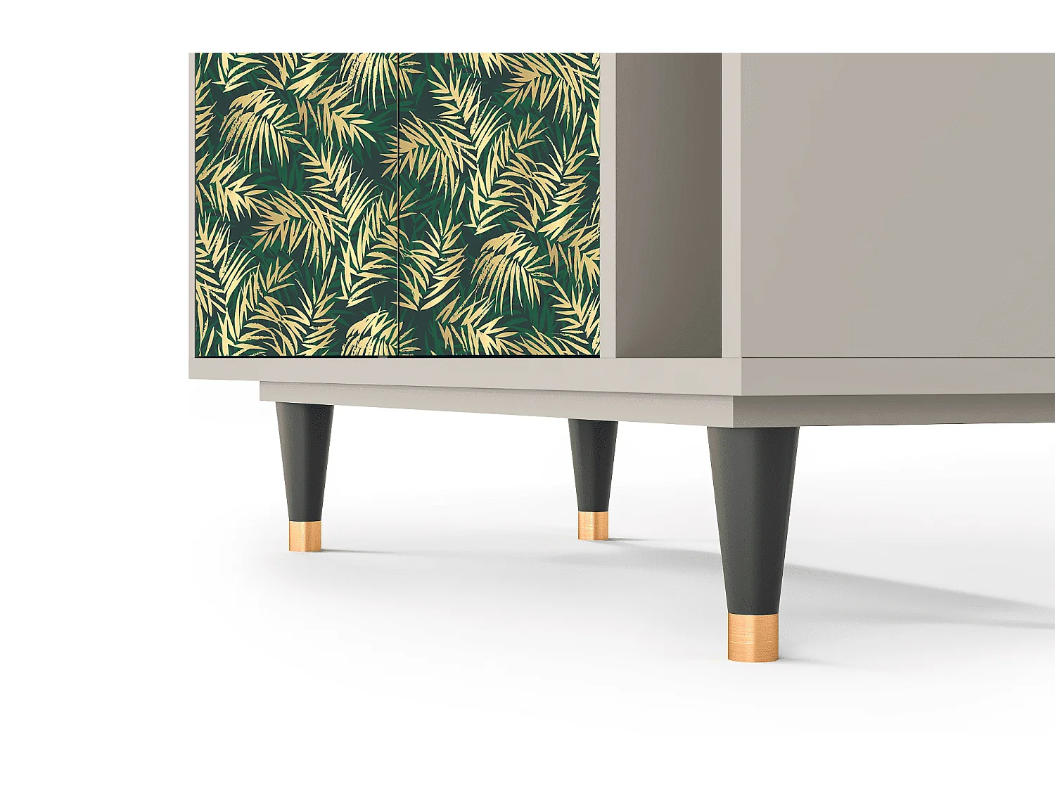 Kredens - 96х110х41 cm - BS6 - Sunny Palm Tree, Piaskowy