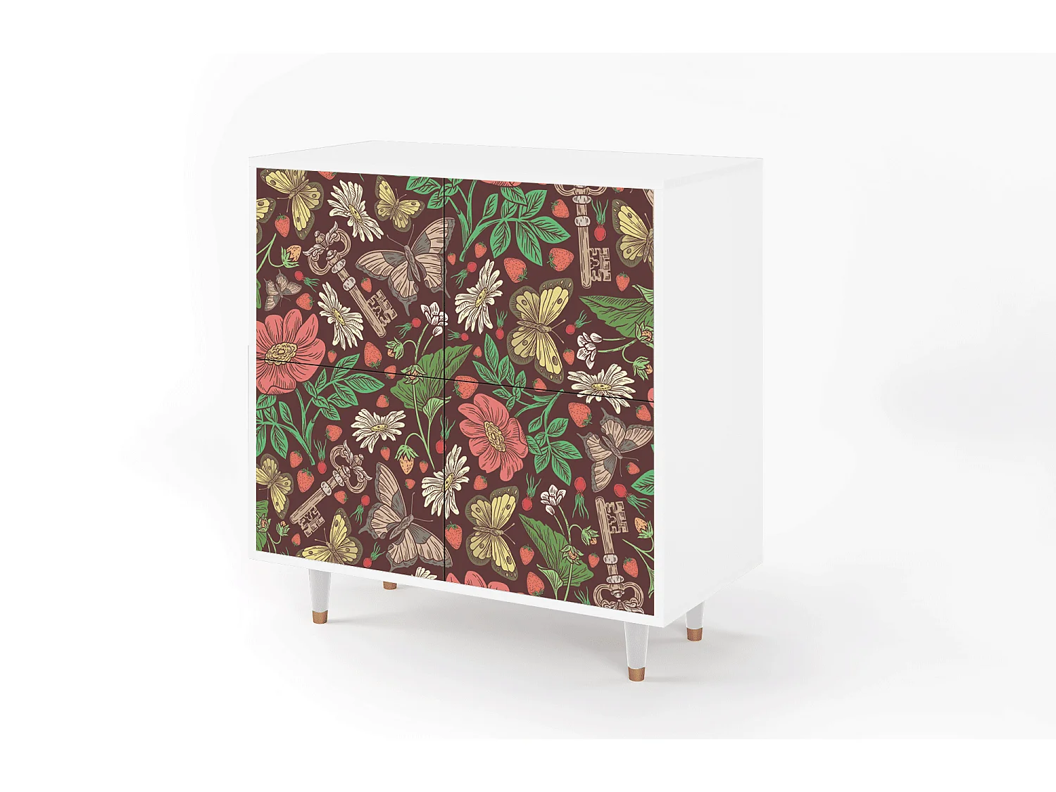 Aparador - 94x96x48 cm - BS3 - Alice in Wonderland, Branco