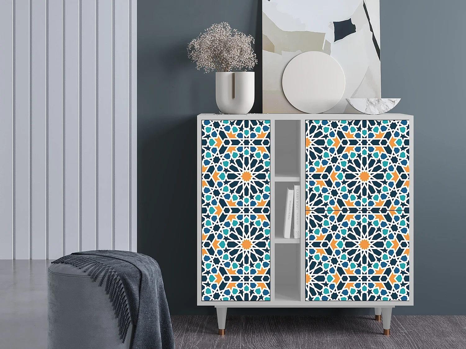 Sideboard - 94х96х41 cm - BS5 - Kaleidoscope, Weiß