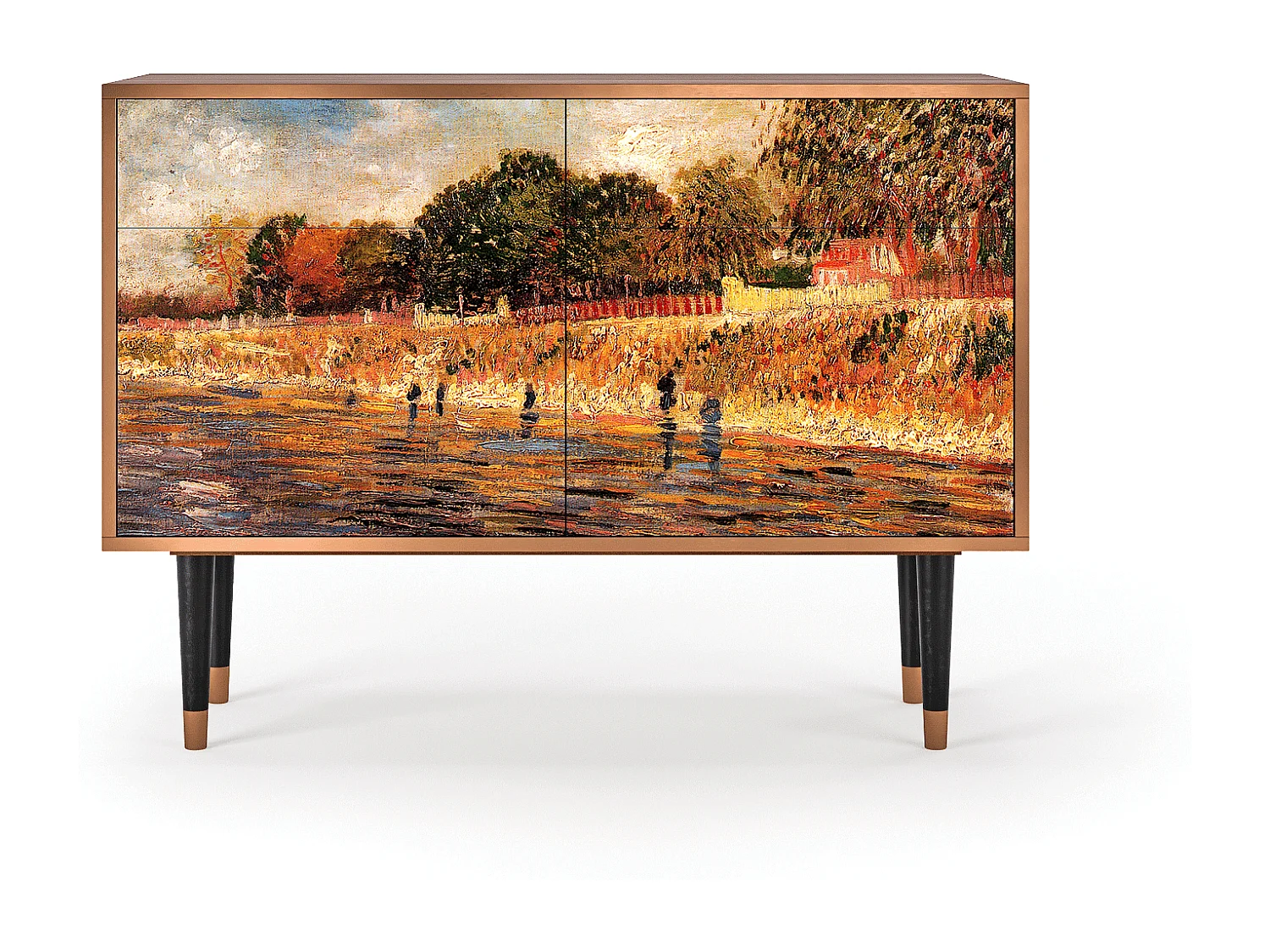 Kredens - 115x85x48 cm - BS4 - The Banks, Orzech