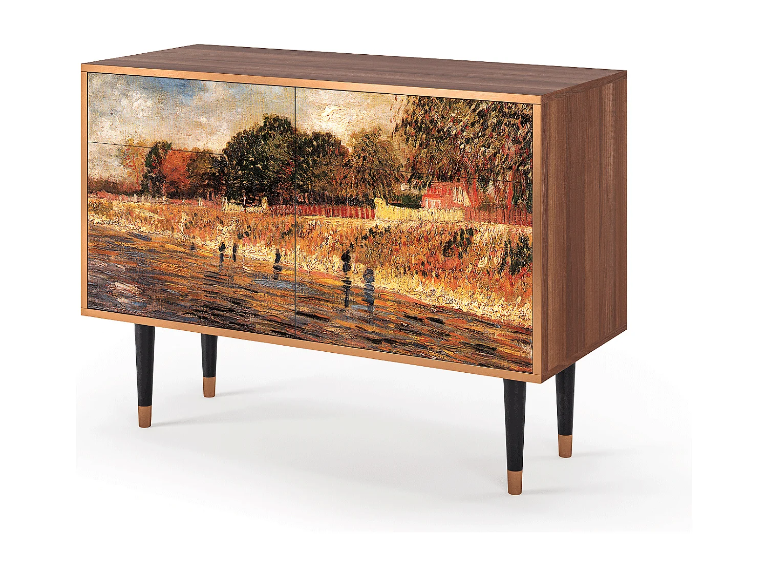 Kredens - 115x85x48 cm - BS4 - The Banks, Orzech