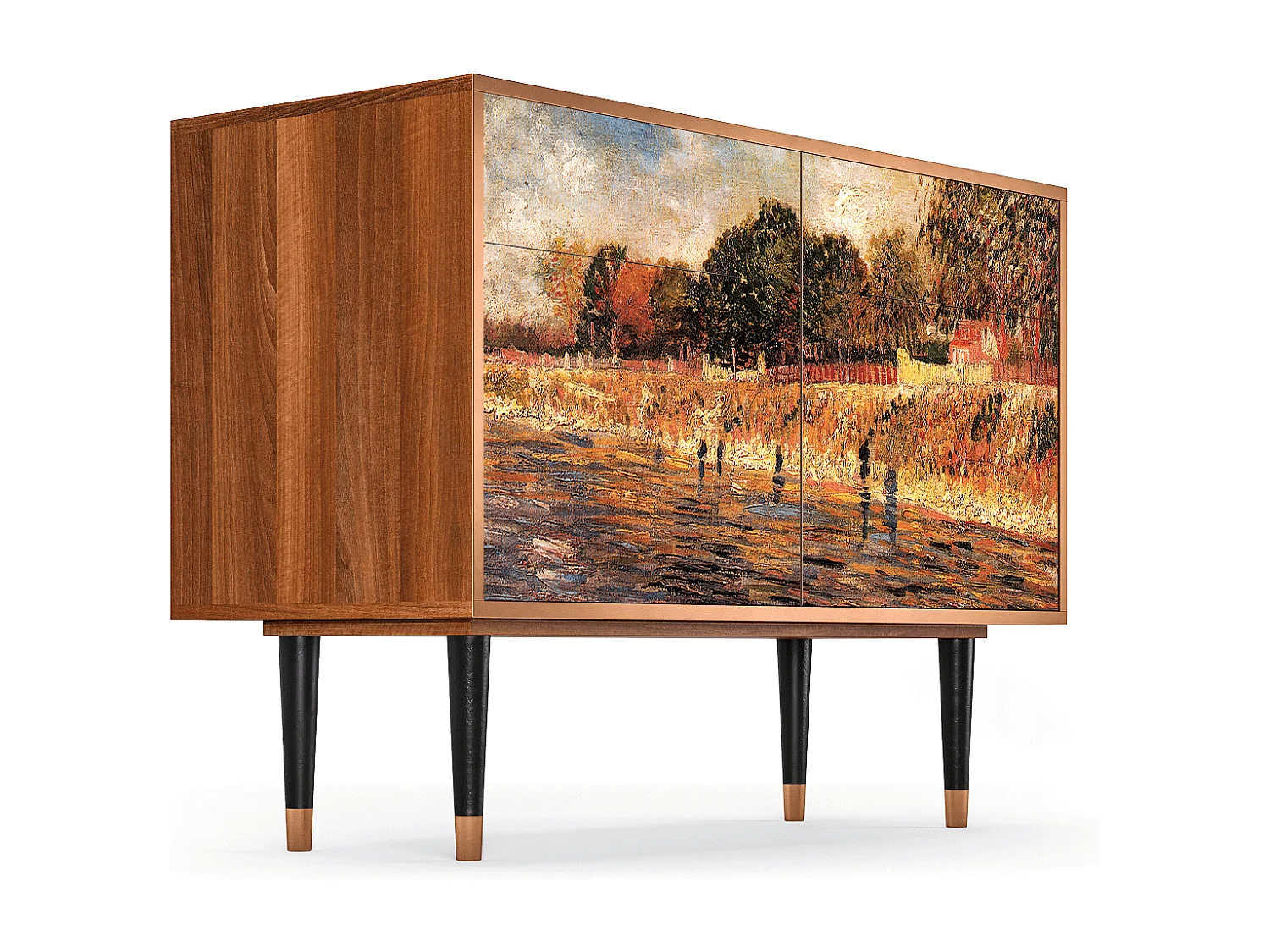 Kredens - 115x85x48 cm - BS4 - The Banks, Orzech