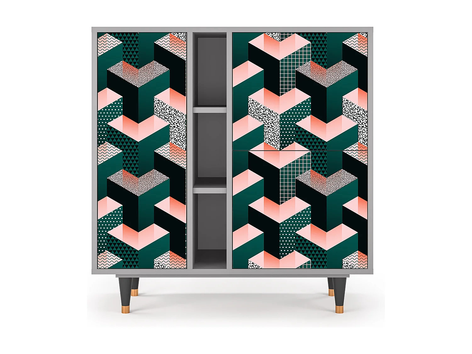 Buffet - 94х96х41 cm - BS5 - Geometric Madness, Gris