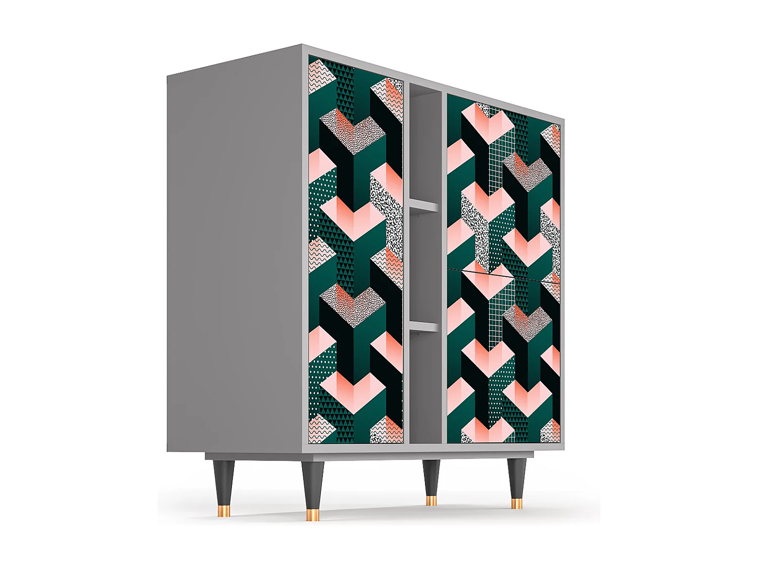 Buffet - 94х96х41 cm - BS5 - Geometric Madness, Gris