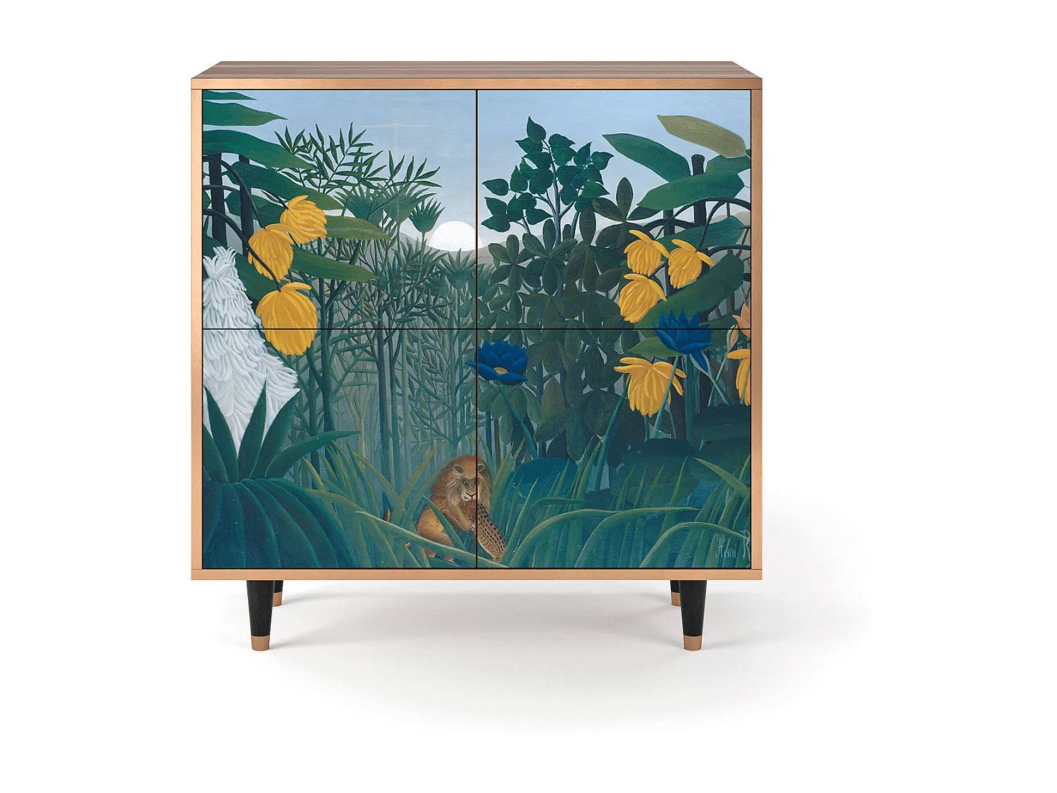 Aparador - 94x96x48 cm - BS3 - The Repast of the Lion, Nogueira