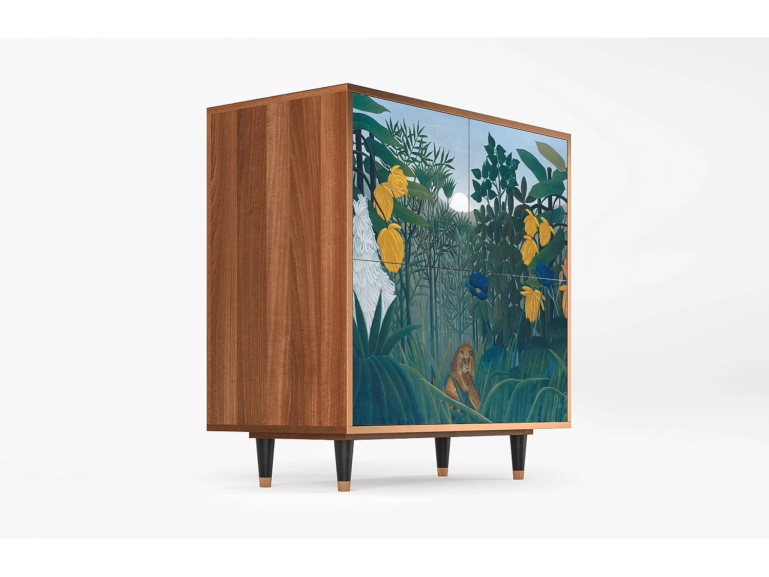 Buffet - 94x96x48 cm - BS3 - The Repast of the Lion, Noyer