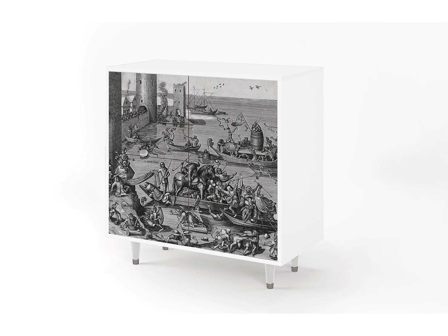 Buffet - 94x96x48 cm - BS3 - Saint Martin, Blanc