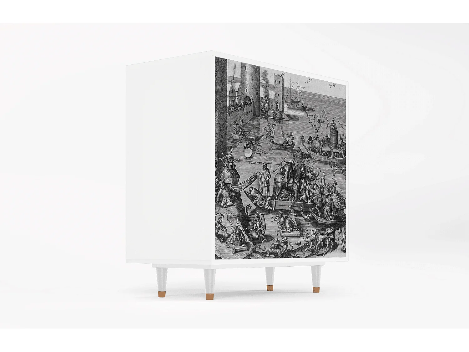 Buffet - 94x96x48 cm - BS3 - Saint Martin, Blanc