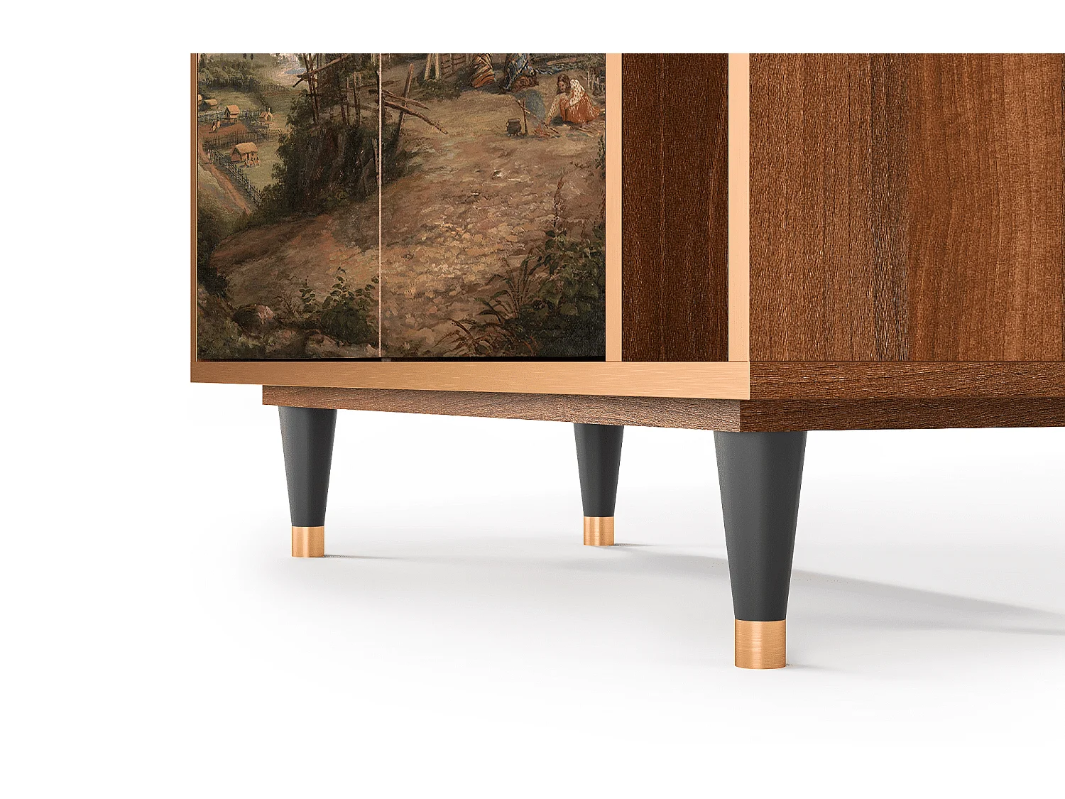 Credenza - 96х110х41 cm - BS6 - View Across the Plains , Noce