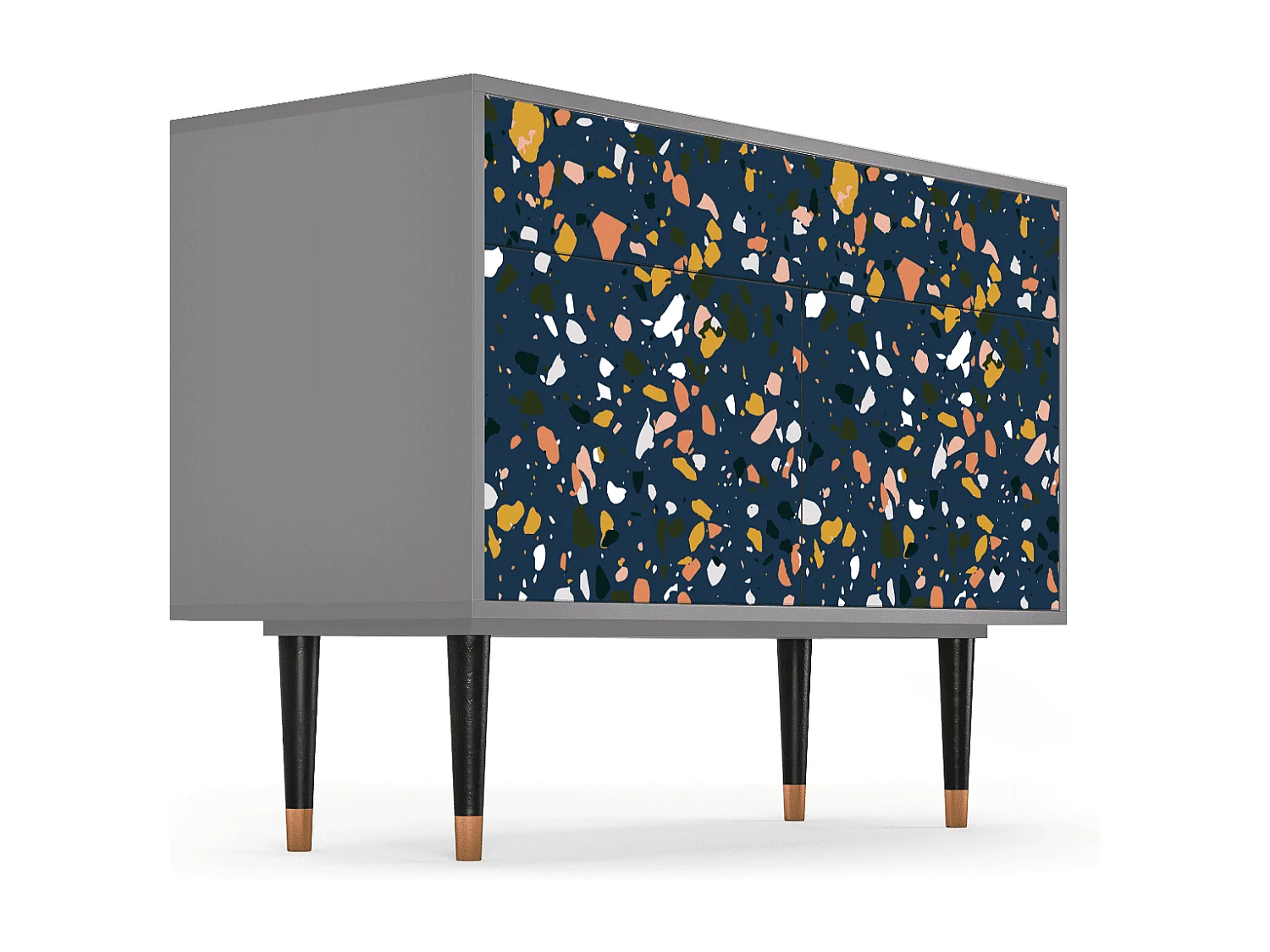 Credenza - 115x85x48 cm - BS4 - Night Sky Langhterns, Grigio