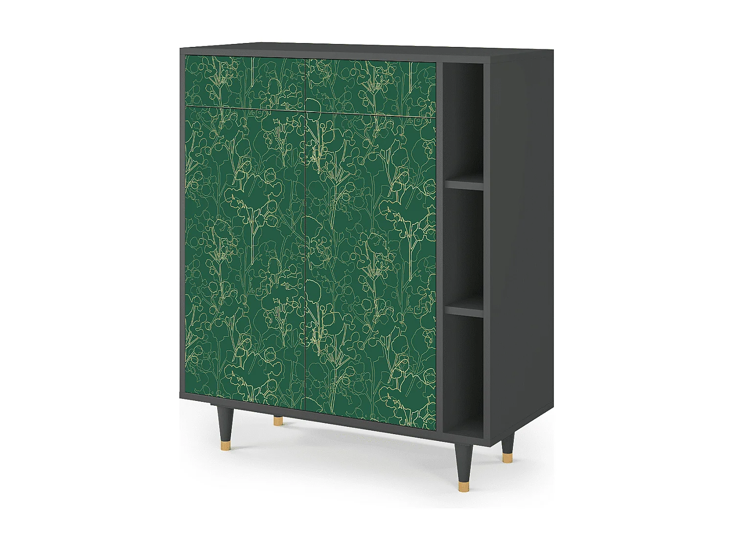 Buffet - 96х110х41 cm - BS6 - Emerald Forest, Anthracite