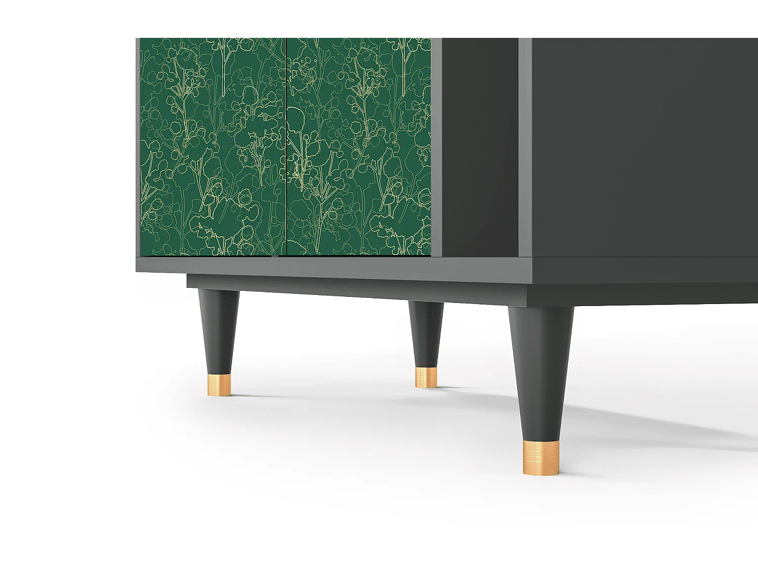 Dressoir - 96х110х41 cm - BS6 - Emerald Forest, Antraciet