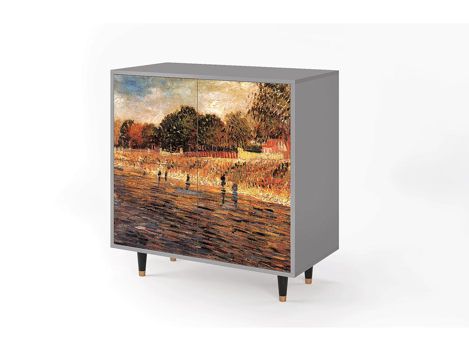 Buffet - 94x96x48 cm - BS3 - The Banks, Gris