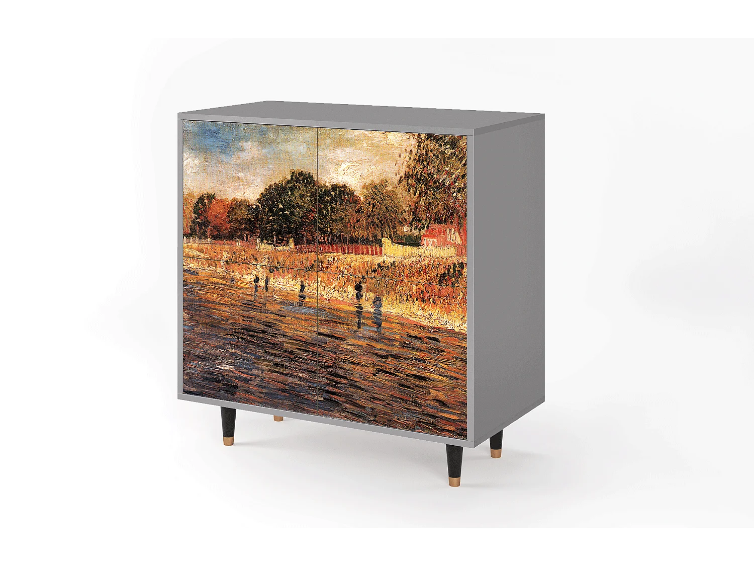 Buffet - 94x96x48 cm - BS3 - The Banks, Gris