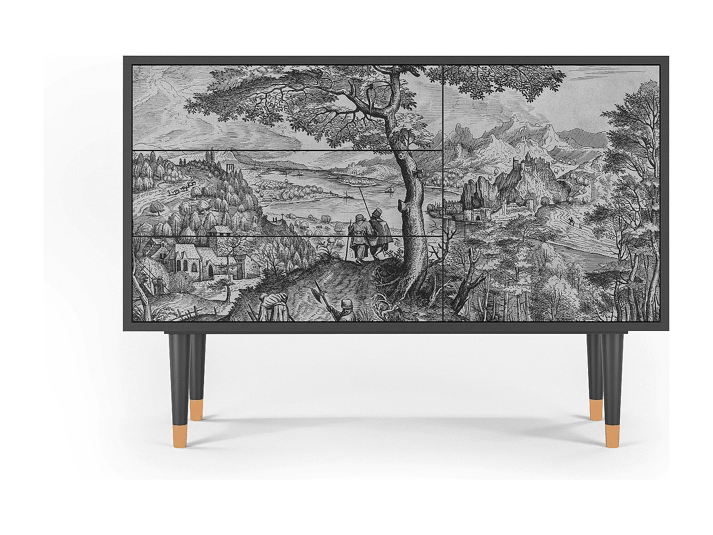 Aparador - 115х84х41 cm - S3 - Milites Requiescentes, Antracite