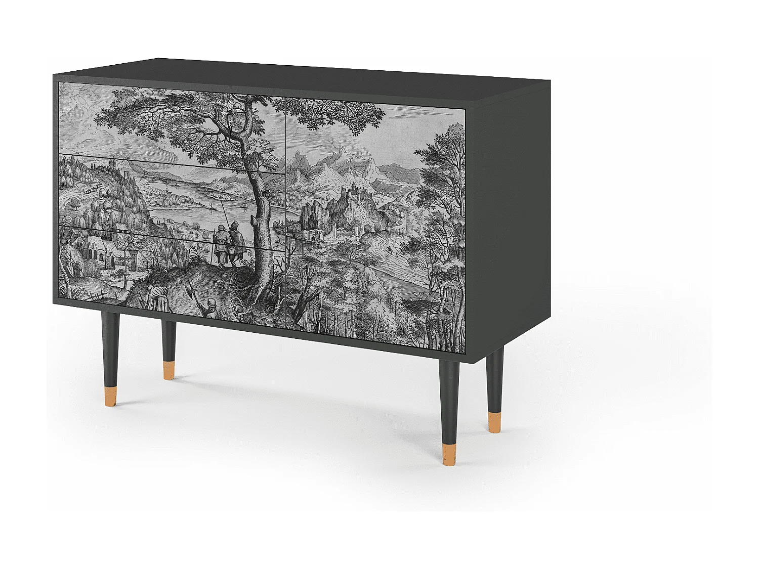 Aparador - 115х84х41 cm - S3 - Milites Requiescentes, Antracite