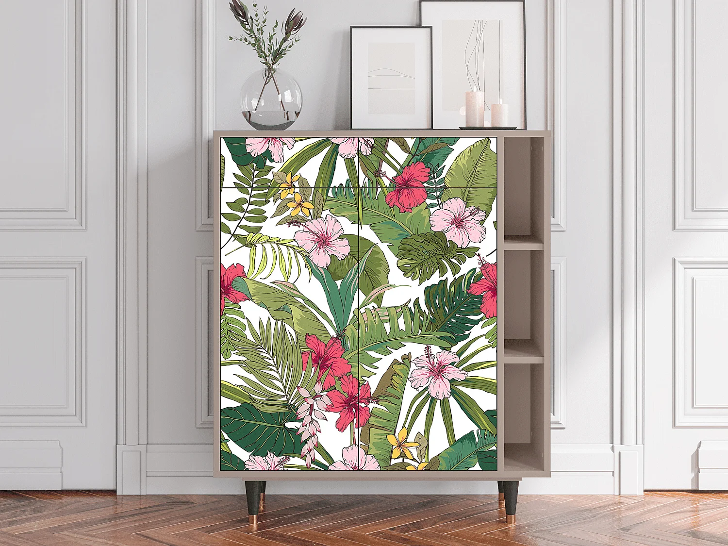 Aparador - 96х110х41 cm - BS6 - Verdant Tropics, Latte