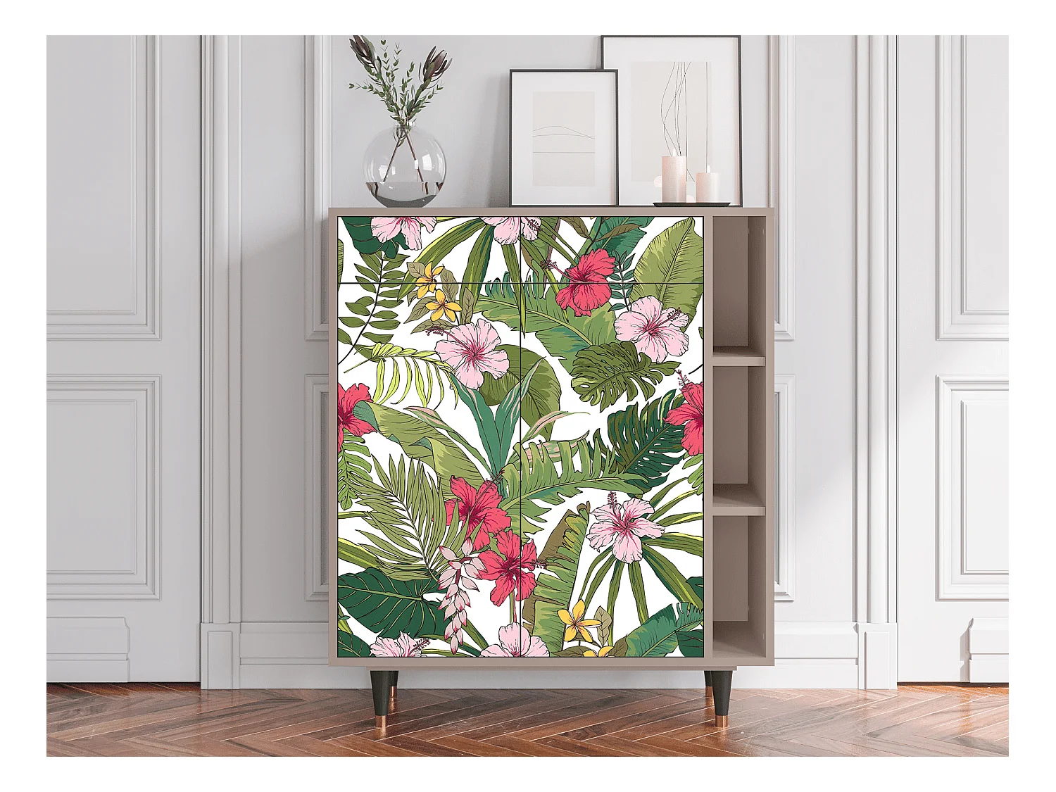 Buffet - 96х110х41 cm - BS6 - Verdant Tropics, Latte