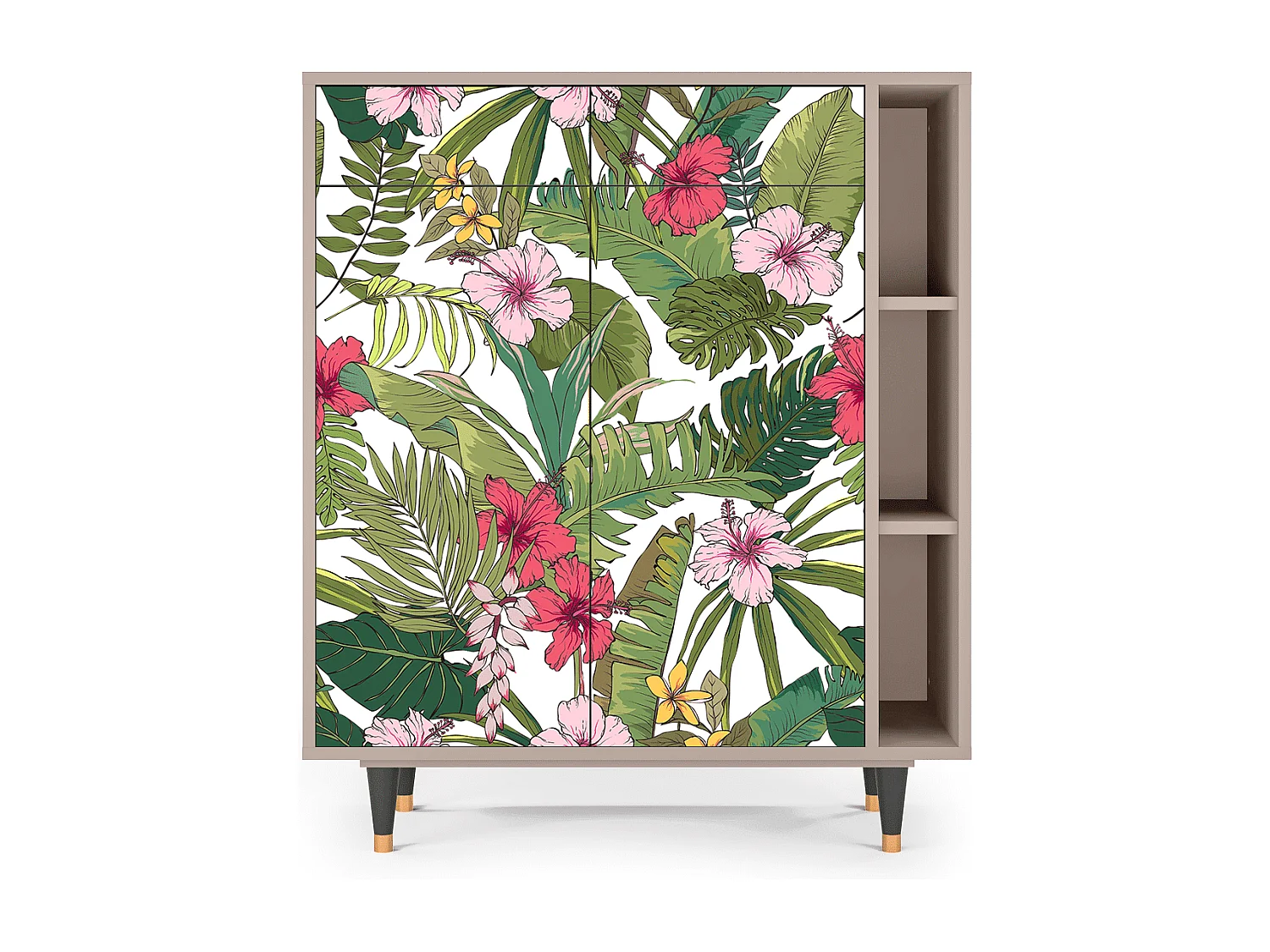 Buffet - 96х110х41 cm - BS6 - Verdant Tropics, Latte