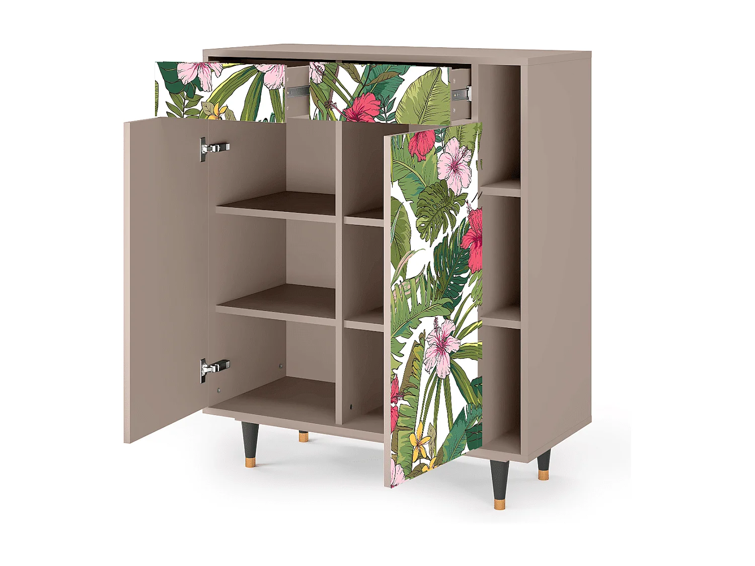 Buffet - 96х110х41 cm - BS6 - Verdant Tropics, Latte