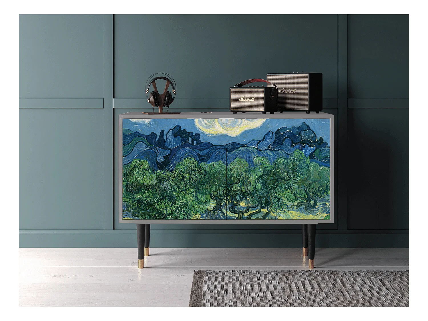 Aparador - 115x85x48 cm - BS4 - The Oil Trees, Gris