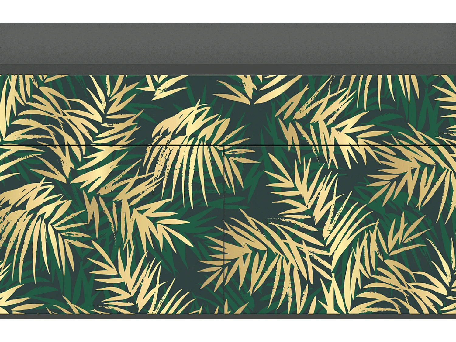 Kredens - 115x85x48 cm - BS4 - Sunny Palm Tree, Antracyt