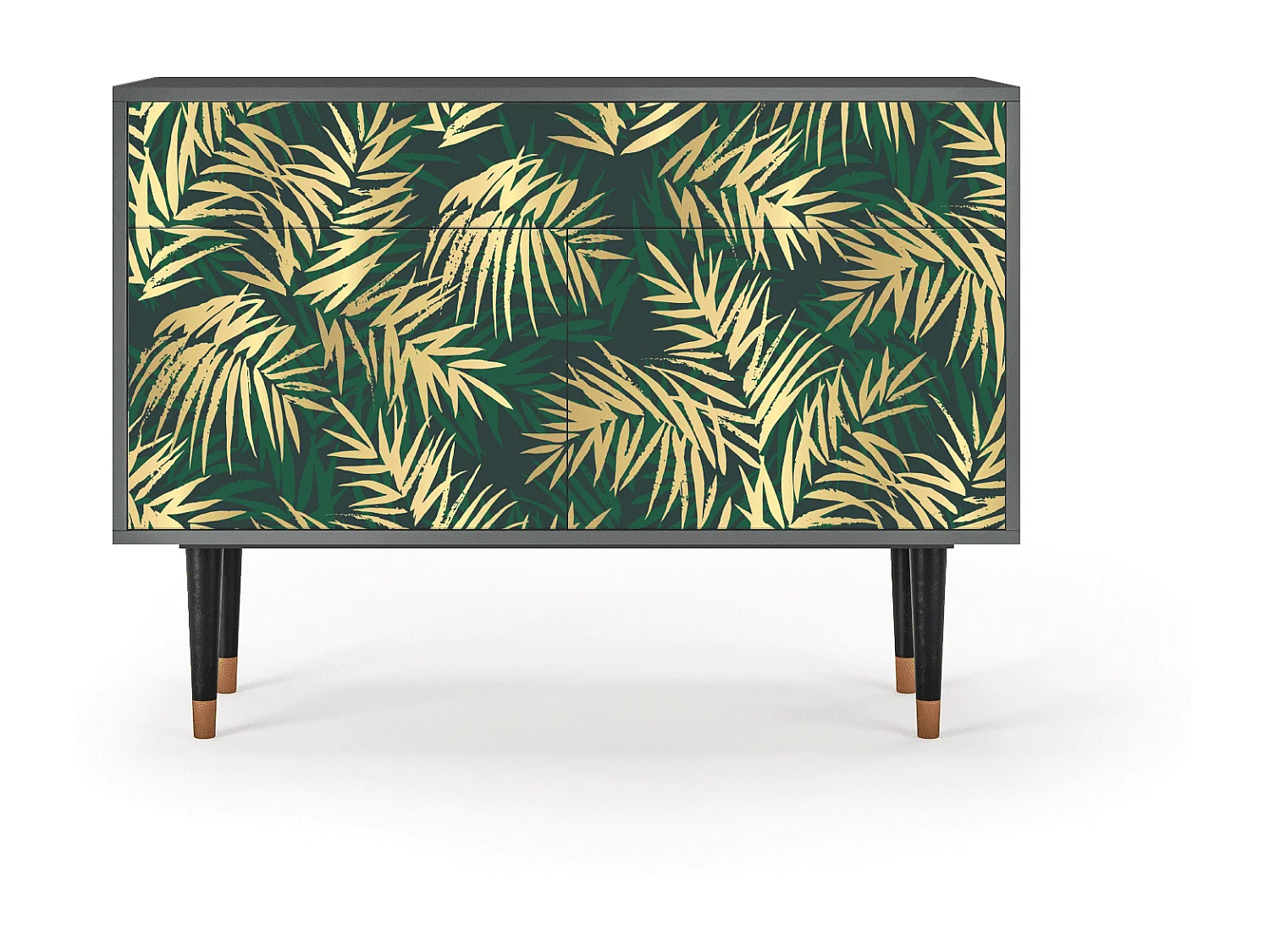 Buffet - 115x85x48 cm - BS4 - Sunny Palm Tree, Anthracite