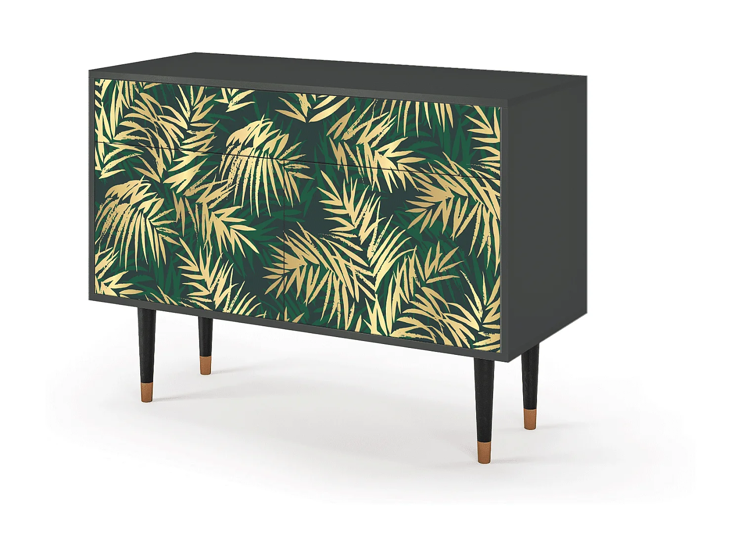 Buffet - 115x85x48 cm - BS4 - Sunny Palm Tree, Anthracite