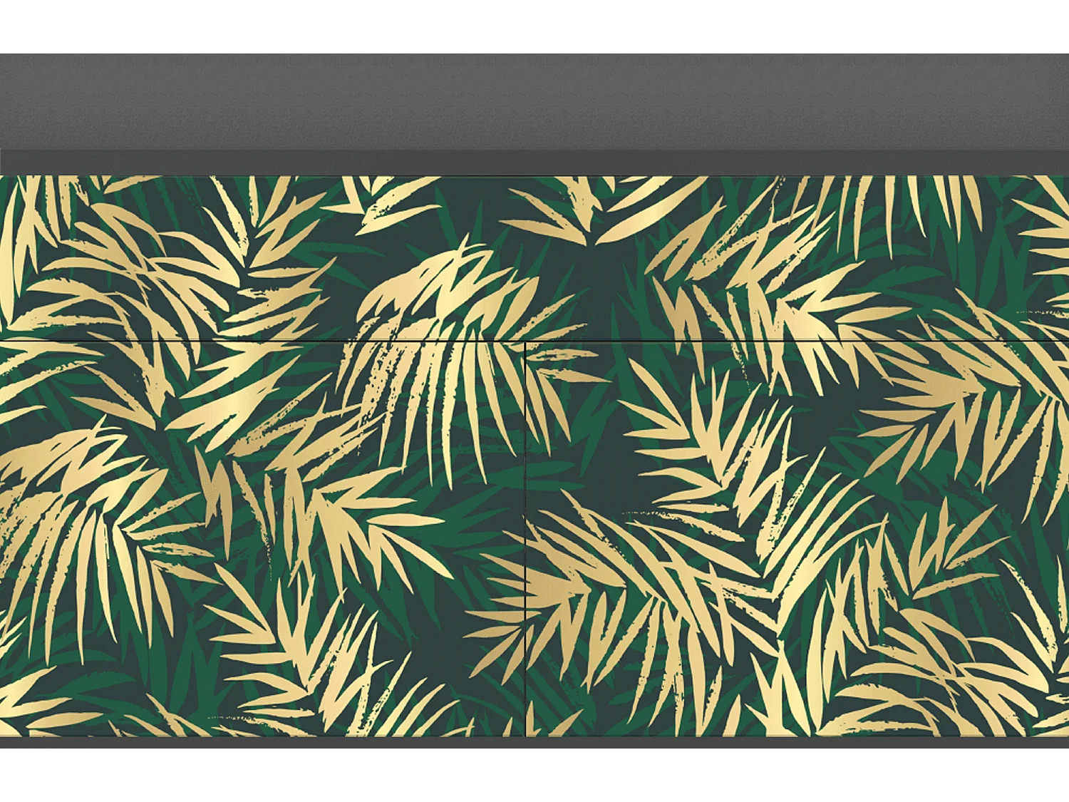 Buffet - 115x85x48 cm - BS4 - Sunny Palm Tree, Anthracite