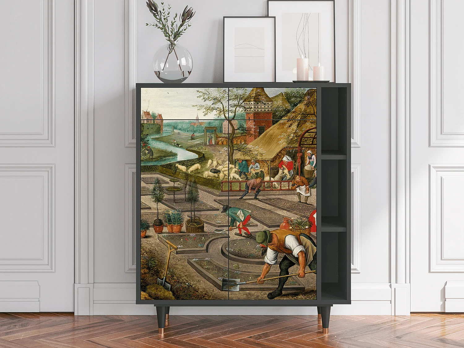 Credenza - 96х110х41 cm - BS6 - The Younger - Spring, Antracite