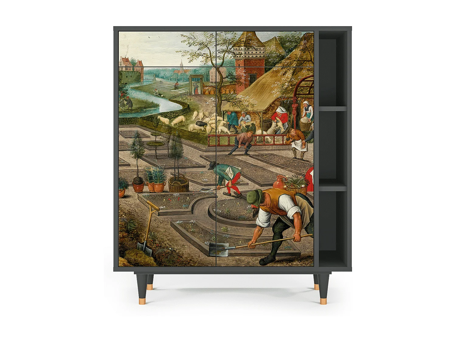 Credenza - 96х110х41 cm - BS6 - The Younger - Spring, Antracite