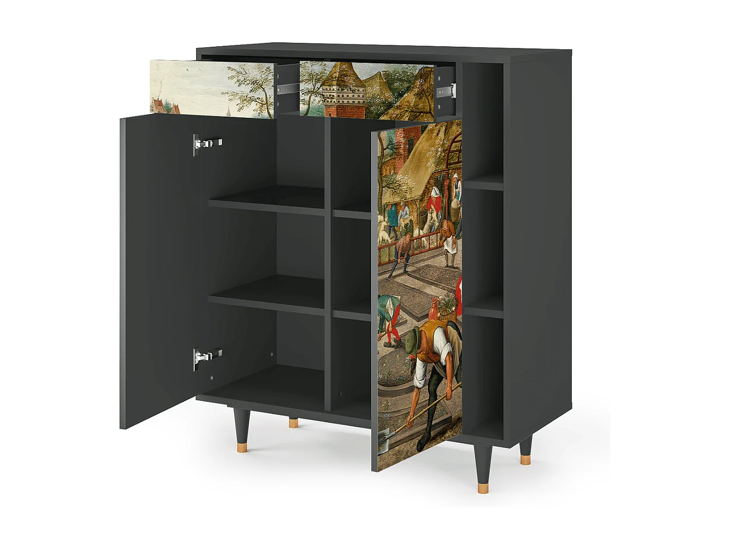 Credenza - 96х110х41 cm - BS6 - The Younger - Spring, Antracite