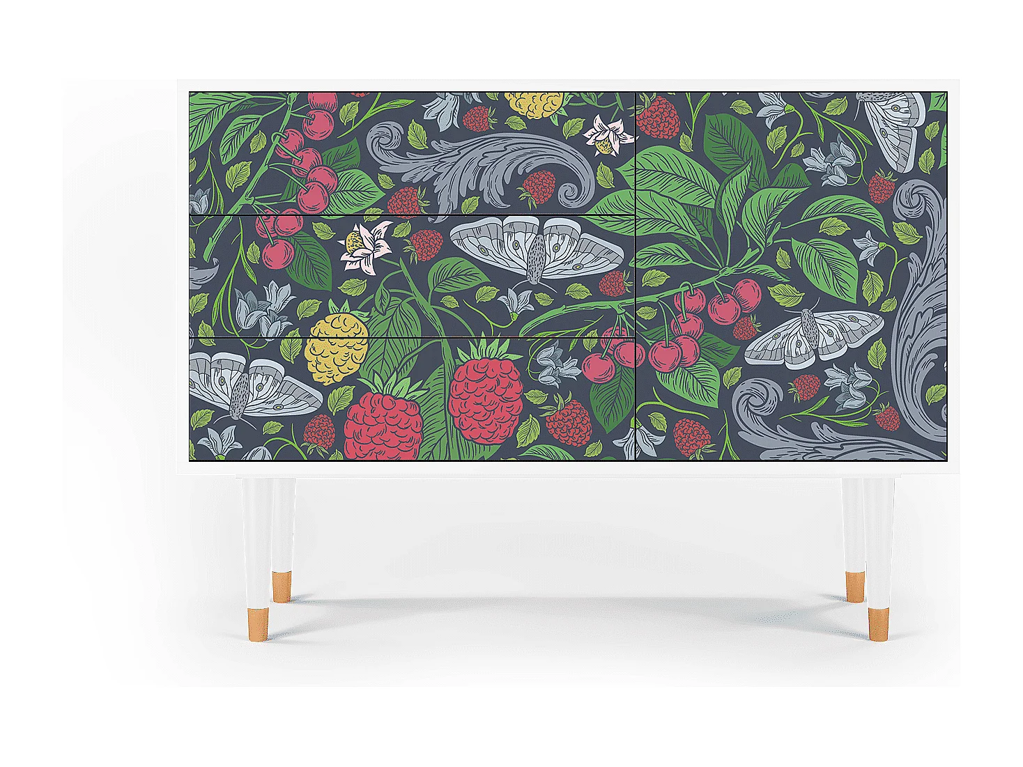 Buffet - 115х84х41 cm - S3 - Summer Berries, Blanc