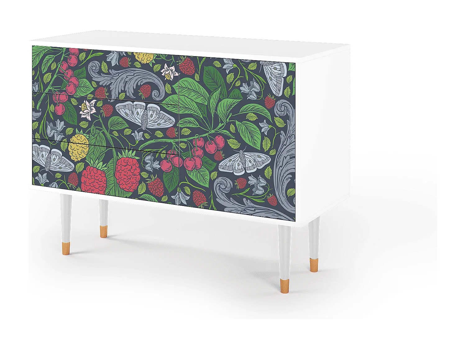 Buffet - 115х84х41 cm - S3 - Summer Berries, Blanc