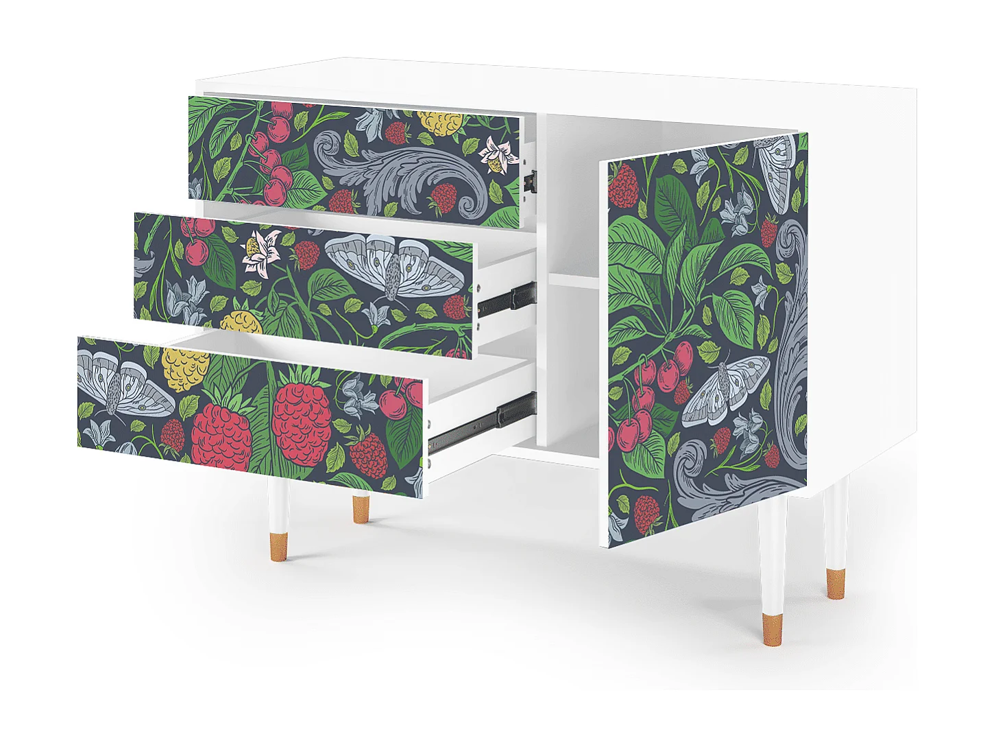 Buffet - 115х84х41 cm - S3 - Summer Berries, Blanc