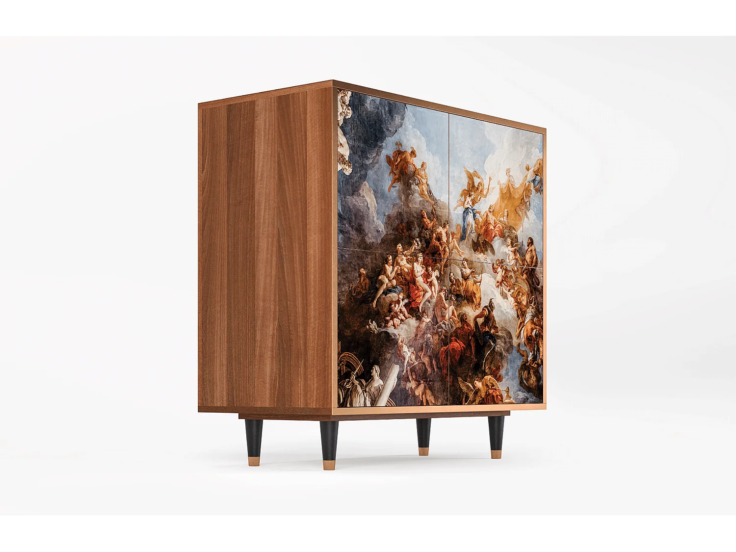 Kredens - 94x96x48 cm - BS3 - Versailles, Orzech