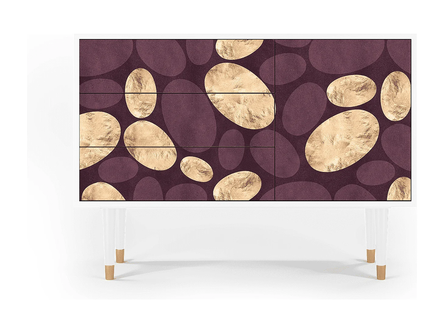 Kredens - 115х84х41 cm - S3 - Fine Wine, Biały