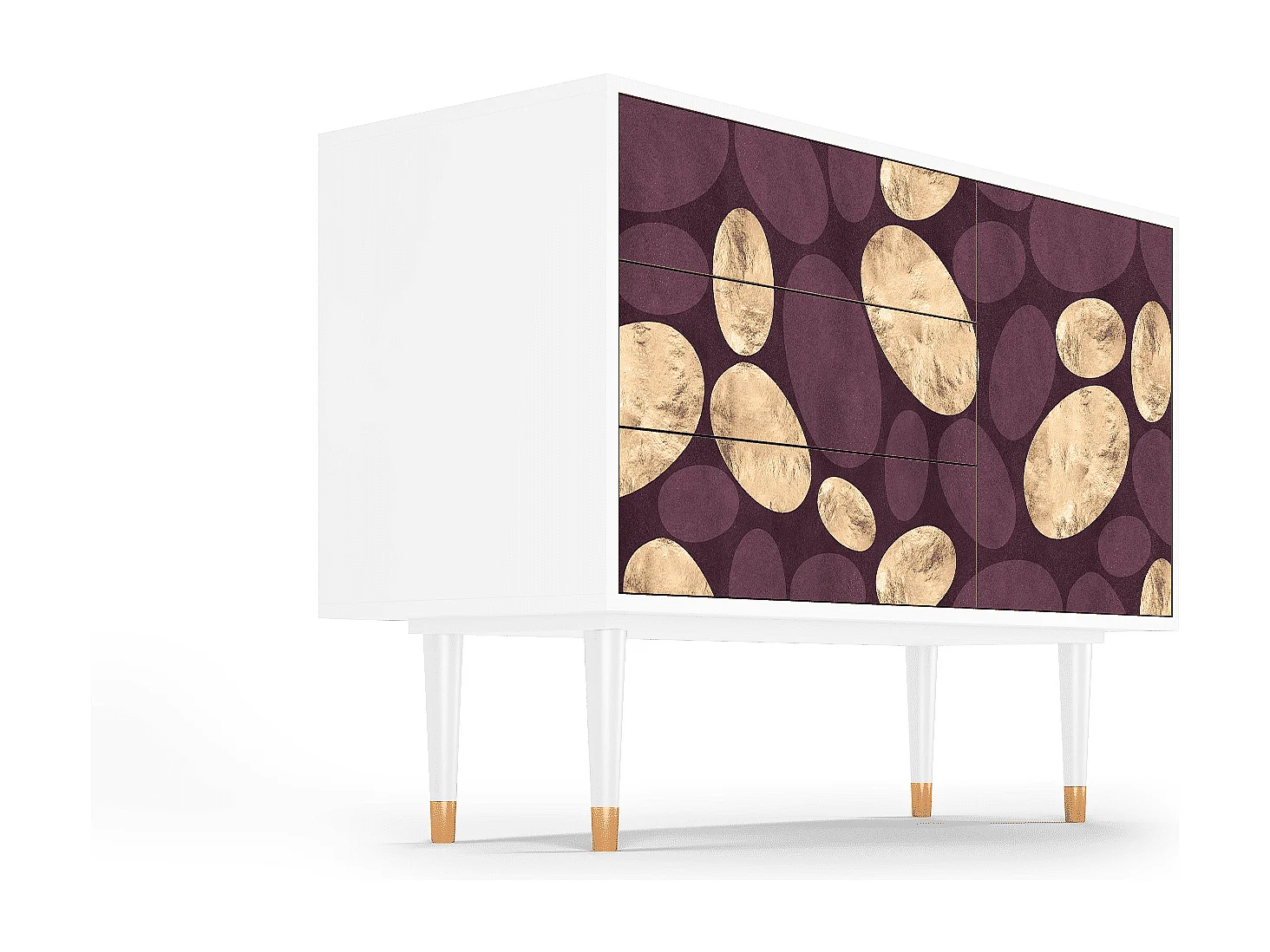 Kredens - 115х84х41 cm - S3 - Fine Wine, Biały