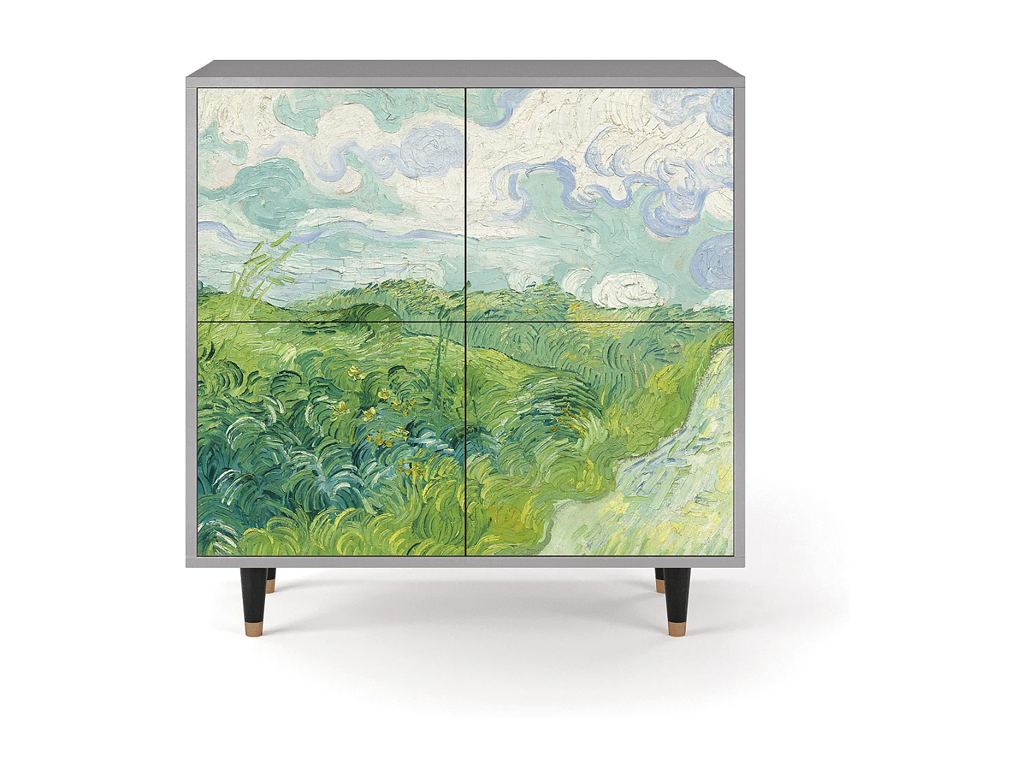 Dressoir - 94x96x48 cm - BS3 - Green Wheat Fields, Grijs